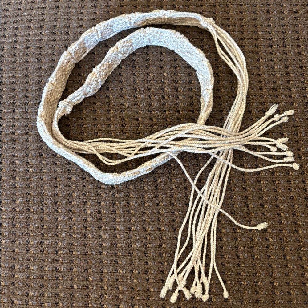Macrame Tie Belt